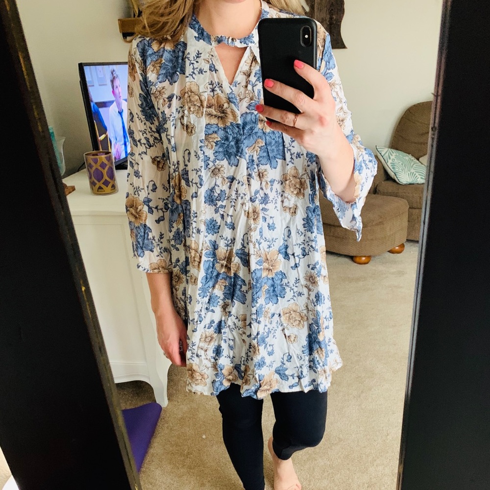 Floral Boho Tunic